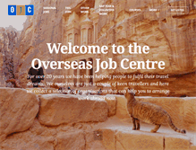 Tablet Screenshot of overseasjobcentre.co.uk